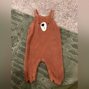 Viverano Organics Knit Bear Romper – 6–12 Months